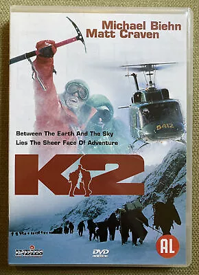 K2 DVD 1992 Mountaineering Drama Molvie Epic W/ Michael Biehn Region 2 Import • £7.95