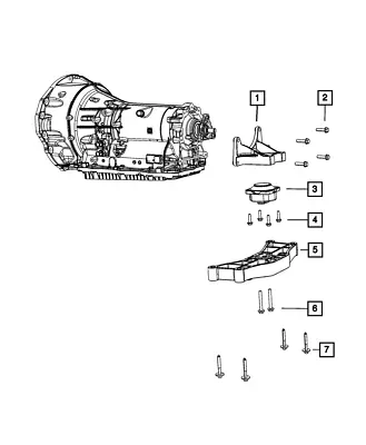 Genuine Mopar Transmission Mount 68084746AA • $83.04