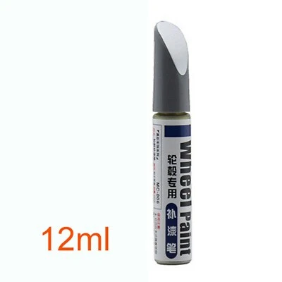 $8.98 • Buy Sliver Alloy Wheel Touch Up Pen Repair Kit Paint With Brush Curbing Scratch New