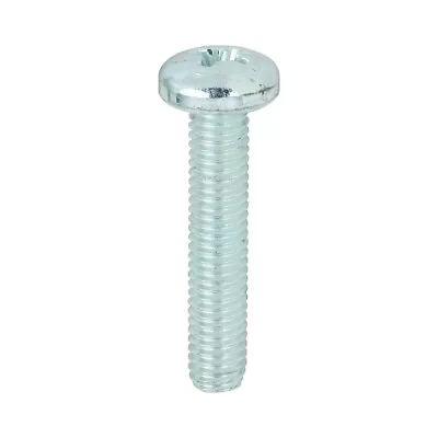 M4 M5 M6 8 - 80mm MACHINE SCREWS PAN HEAD - POZI PAN HEAD ZINC PLATED • £4.05