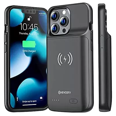 NEWDERY Battery Case For IPhone 13 Pro & IPhone 13 4800mAh Qi Wireless Extended • £44.45