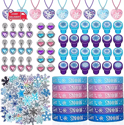 134 Pcs Winter Party Favors Winter Birthday Party Supplies Winter Snowflake Neck • $27.37