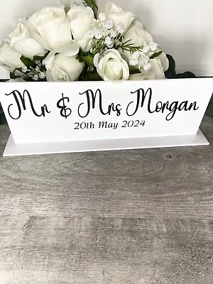 Wedding Top Table SignWedding Mr & Mrs Signpersonalised Top Table Sign • £10.99