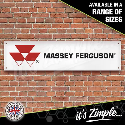 MASSEY FERGUSON AGRICULTURAL - MASSEY BANNER Car Garage Signs Display Motorsport • £22.75