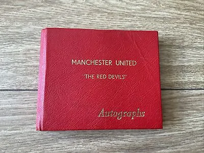MANCHESTER UNITED AUTOGRAPH BOOK - Busby Charlton Law Best Coppell Robson • £200