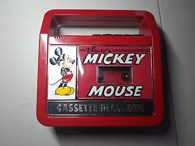 AS IS REPAIR DOES NOT PLAY Disney  MICKEY MOUSE CASSETTE RECORDER WD1030 • $27.99