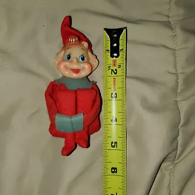 Vintage Knee Hugger Christmas Elf Pixie Doll • $20