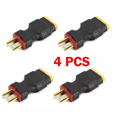 4PCS Male Deans Type T-plug To Female XT60 RC Battery Adapter • $9.50