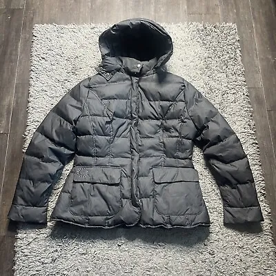 UGG Jacket Womens Medium Gray Down Puffer Full Zip Hooded Coat • $44.99