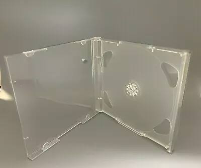 3 Top Quality 10.4mm Rare Brilliant Double 2CD Jewel Case Clear Tray BR2CDCLR • $9.99