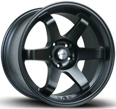 Avid1 AV06 Rims 18x9.5 +38 5x114.3 Matte Black Accord Lancer Mazda 3 WRX Impreza • $919