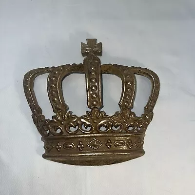 Crown Wall Plaque Fleur De Lis Medieval Old World King Queen Princess • $45