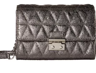 MICHAEL Michael Kors Ruby Medium Clutch Pewter BNWT • $75