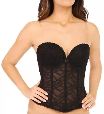 Va Bien BLACK Lace Low Back Bustier US 38A UK 38A • $38.10