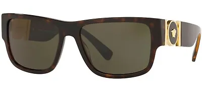$319.95 • Buy NEW Genuine VERSACE MEDUSA MEDAILLON Havana Green Sunglasses VE 4369 10882