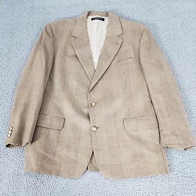 VINTAGE Brooks Brothers Jacket Coat Mens 44R Brown USA 2 Button Sport Coat Suit • $19.99