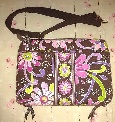 Vera Bradley Purple Punch Hard Shell  Mini Laptop Quilted Padded Tote Case/Bag • $25.99