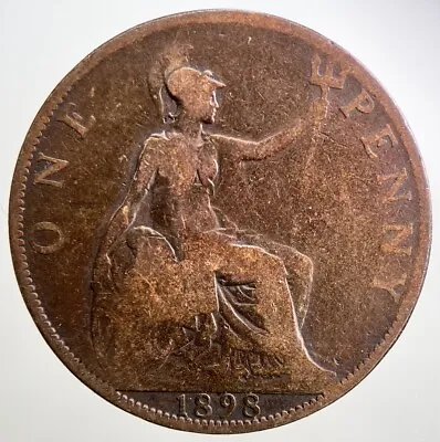 1898 Victoria Penny Coin | Fair Grade | A2856 • £2.85