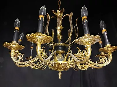 Antique Brass 10 Lights  Chandelier • $760