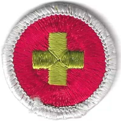 Bsa First Aid Merit Badge Current Design Type H Plastic Back #3 Used Sale • $2.95