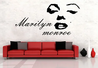  Marilyn Monroe Art Quote Wall Stickers UK SH104 • £1.07