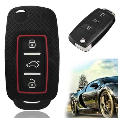 $7.77 • Buy Silicone Key Case Cover For VW/Volkswagen/Caddy/Passat B5/Touareg/Jetta/Golf 6