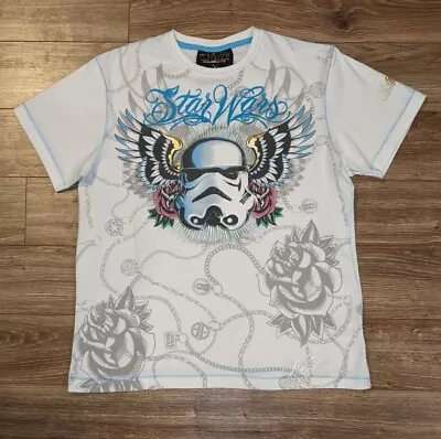 2008 Star Wars X Mark Ecko Stormtrooper All Over Print Graphic T-Shirt - M EUC • $32.99