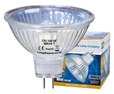 2 X MR16 7w Halogen Light Bulbs Lamp 12v 7W Bulb Fibre Optic Christmas Tree Bulb • £8.99