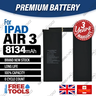 £17.90 • Buy For  IPad Air 3 Battery Replacement Genuine Geardo 8134mAh