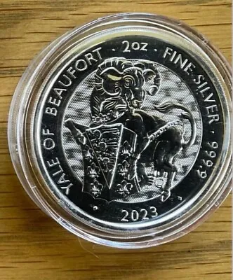 2023 2 Oz Silver Bullion Queen's Tudor Beast Coin - Yale Of Beaufort • £65