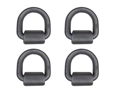 4 Pack Heavy Duty 3/4  Weld-On D Ring For Flatbed Truck Trailer Cargo Tie Down • $41.56