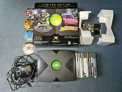 XBOX Original 2002 Console Boxed + 15 Games + 1 Official Controller Bundle • £89.99