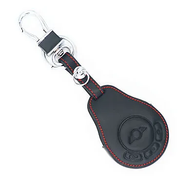 Black 3 Buttons Leather Key Case Cover Fob For BMW Mini Cooper R55 R56 R57 R58 • $8.40