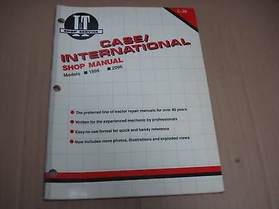 Case/International I&T Shop Manual Models 1896 2096 • $19.95