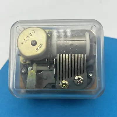 Narco Japan Wind-up Clear Music Box Clear “Brahm’s Lullaby” Mech Replacement • $5.95