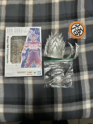 Bandai S.H.Figuarts Dragonball Super Son Goku Ultra Instinct Anime Edition • $140