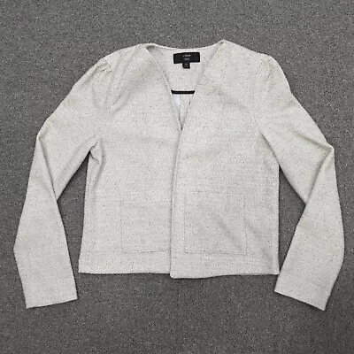 J Crew 365 Blazer Womens XS Office Business Jacket Long Sleeve White Pockets • $20.98