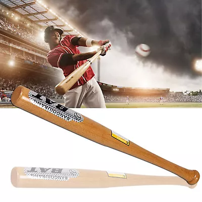 £11.69 • Buy Heavy Duty Wooden Baseball Rounders With Or Without Softball Bat Size 32 