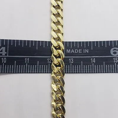 6mm 10K SOLID Yellow Gold Miami Cuban Link Chain Necklace Men Women Size 20 -30  • $3860.18