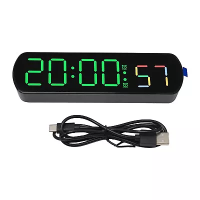 Rectangular Alarm Clock Temperature Voice-activated White Clock With White Light • $19.63