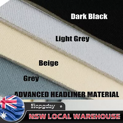 Foam Headliner Headlining Fabric Car Ceiling Roof Hood Lining Redesign Replace • $54.85