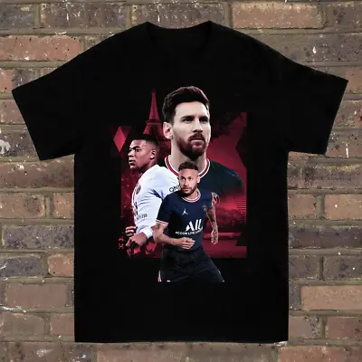 Messi Neymar Mbappe T-Shirt Cotton Men's Tee All Size S-4XL VN555 • $21.84