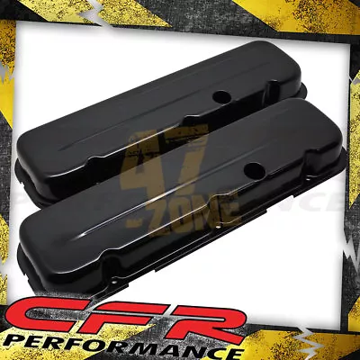 For 1965-95 Chevy Big Block 396-427-454-502 Short Steel Valve Covers - Black • $62.09