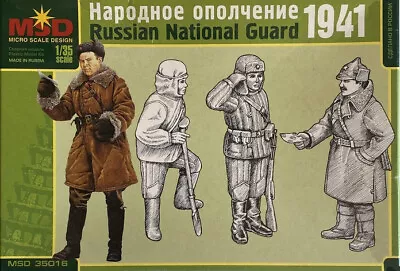 135 Russian People's Militia 1941 MSD Micro Scale Design 35016-2 Model Kit • $12.60