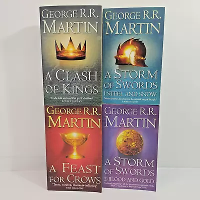 Game Of Thrones: Clash Of Kings Storm Of Swords Feast Of Crows Book Bundle Lot • $13.95