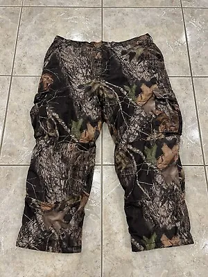 42R Cabela's Dry Plus Mossy Oak Breakup Camo Insulated Cargo Hunting Pants 40X28 • $16.99