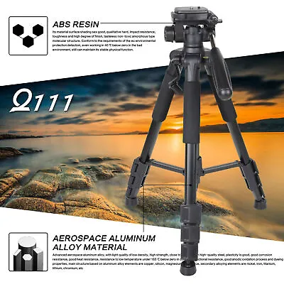 Zomei Q-111 Professional Aluminium Travel Tripod&Pan Head For Canon Nikon DSLR  • £23.99