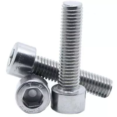 £2.66 • Buy Allen Bolt Socket Cap Screws Hex Head A4 Marine Stainless Steel M4 M5 M6 M8