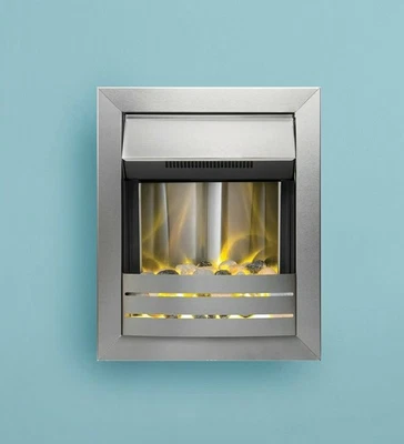 £169.99 • Buy Electric Fire  Wall Mounted Pebbles Remote Control Silver  1kw - 2kw Heat Bnib
