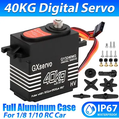 40KG Metal Gear Waterproof Digital Servo High Torque & Speed For 1/8 1/10 RC Car • $17.98